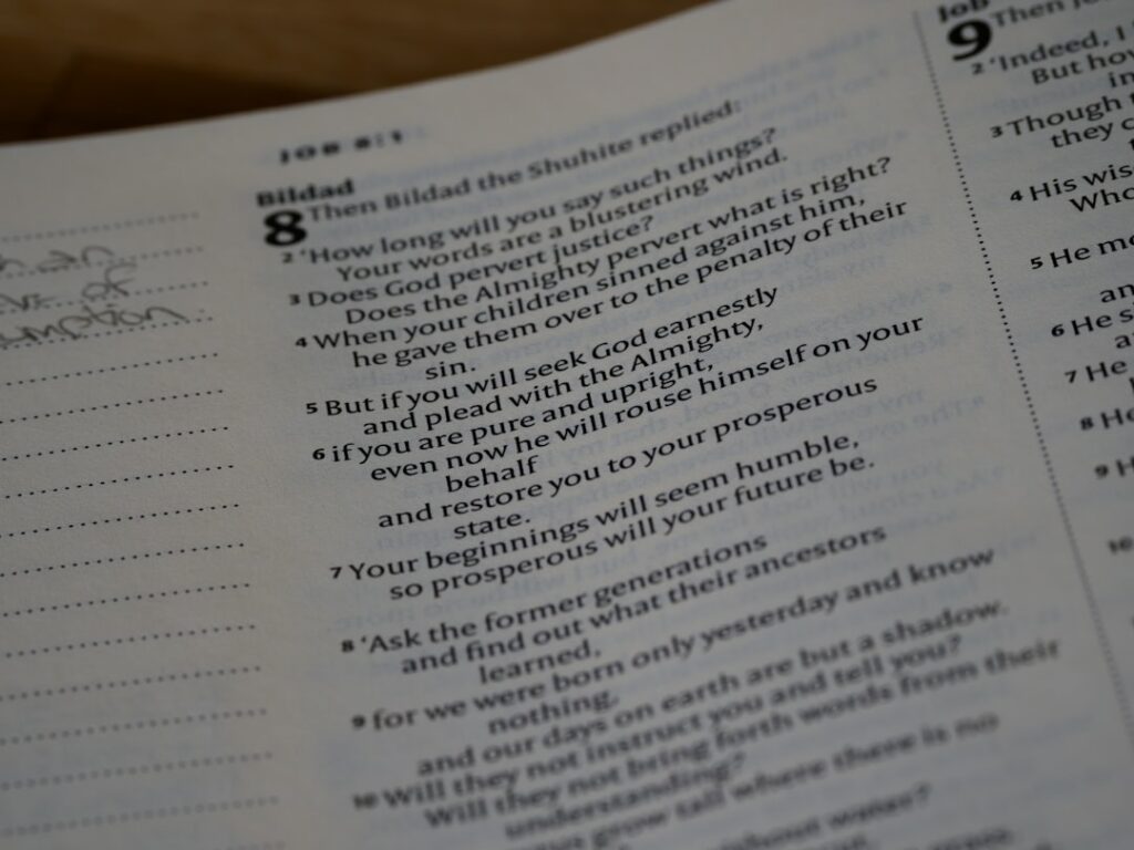 a close up of a book with a poem on it